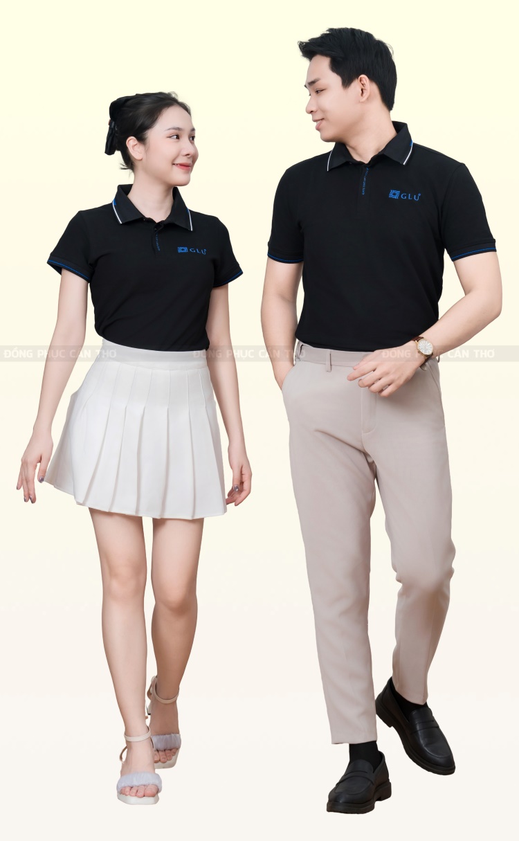 áo phông đồng phục công sở màu đen